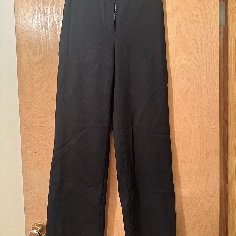 Babaton Black Straight-Leg Dress Pants